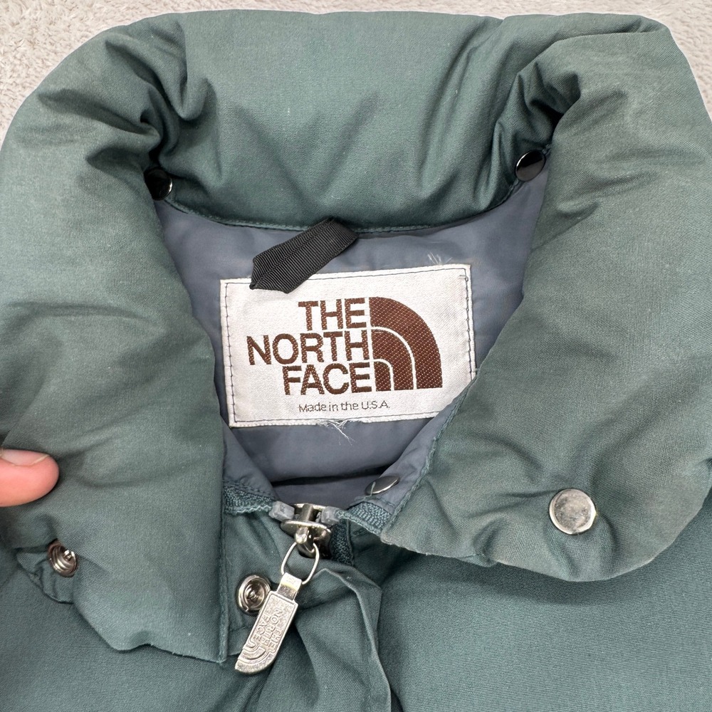 Vintage 70s The North Face Goose Down Puffer Jacket Womens M Blue Gorpcore USA - Picture 4 of 8
